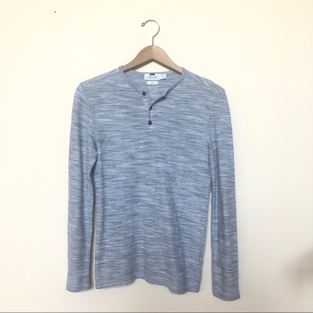 Men’s XS Topman Muscle Long Sleeve Shirt
